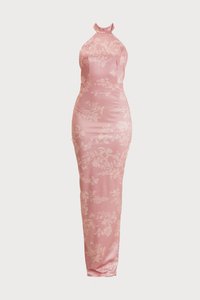 ABIGAIL HALTERNECK MAXI - Robe de cocktail - blush pink