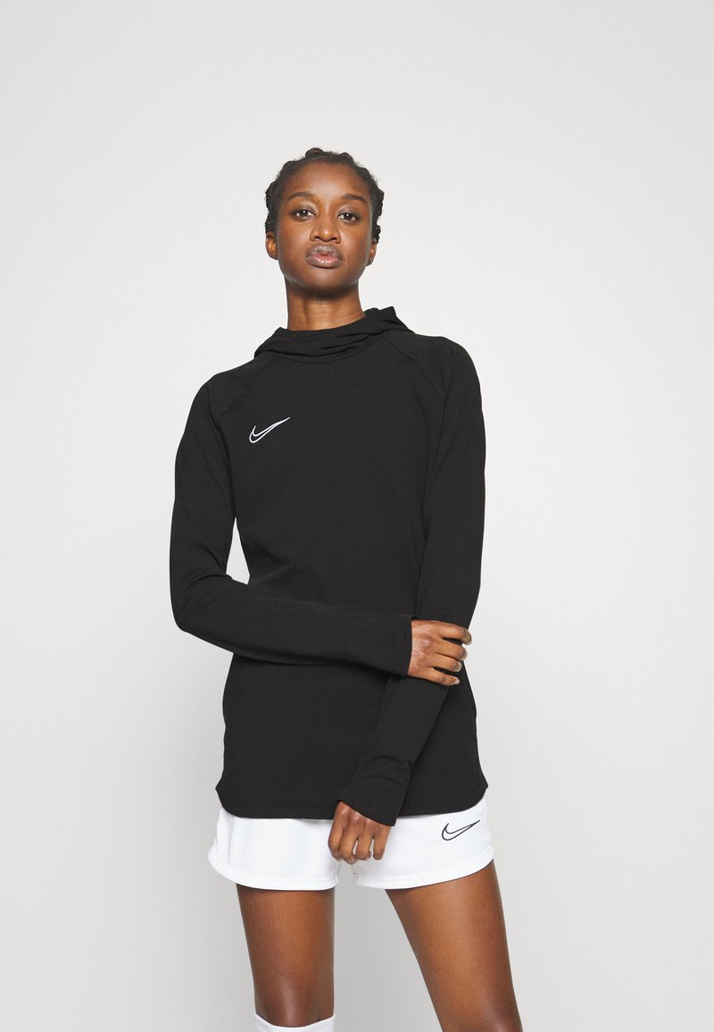 Nike Performance - ACADEMY HOODIE BRANDED WINTERIZED - Top s dlouhým rukávem - black/white, Zvětšit