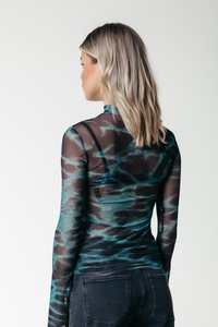 Colourful Rebel NEYO - Top s dlhým rukávom - storm green