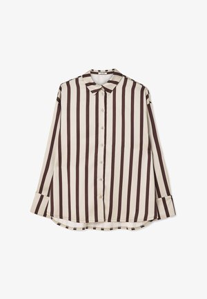NA-KD, Blúzka so zapínaním na gombíky - brown stripe