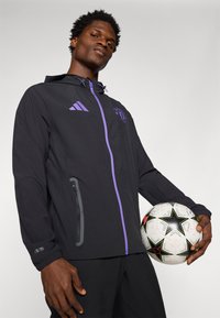 adidas Performance MANCHESTER UNITED VISTECH - Club wear - black/purple rush