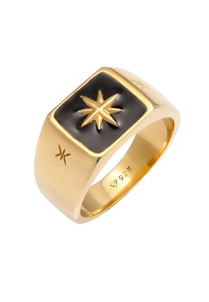 KUZZOI COMPASS LOOK CHUNKY - Ring - gold-coloured