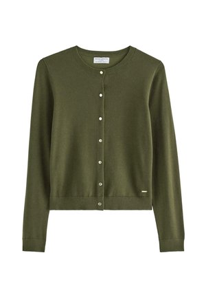 Lindex, LINDEX FINE-KNIT CARDIGAN LINDEX - Cardigan - dark dusty green