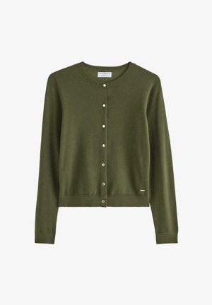 Lindex, LINDEX FINE-KNIT CARDIGAN LINDEX - Cardigan - dark dusty green