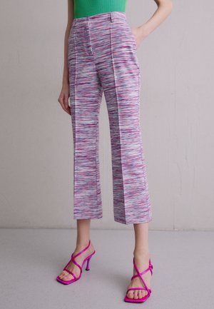 Missoni TROUSERS - Παντελόνι - white,fuxia