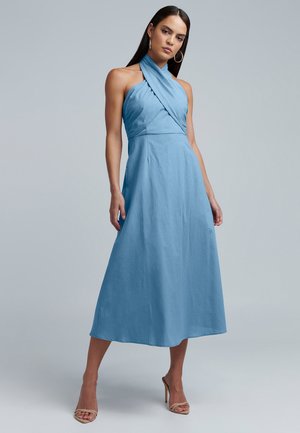 BWLDR ALORA COTTON MIDI - Koktajl obleka/za zabavo - petrol blue