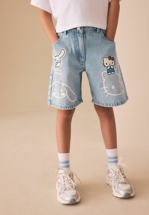 Next, Jeansshort - light blue denim hello kitty