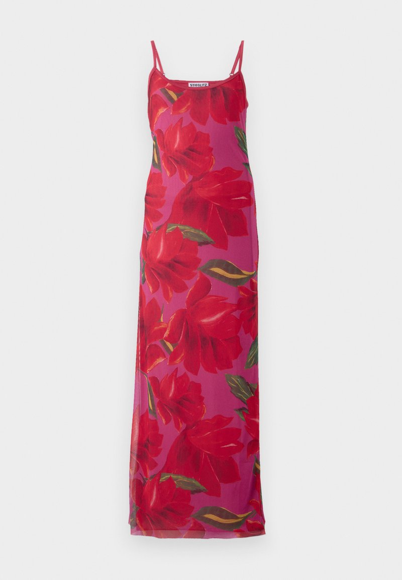 Stieglitz Maxi-jurk rood