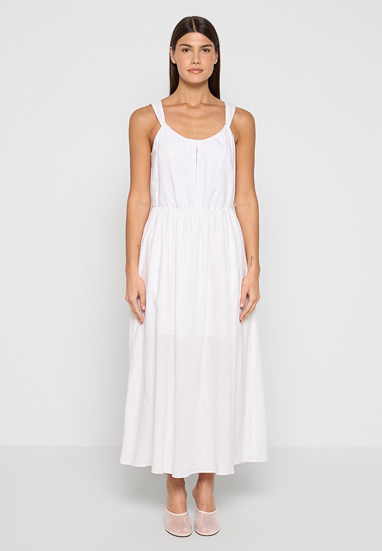 Armani Exchange Maxi-jurk wit Armani Exchange Maxi-jurk wit