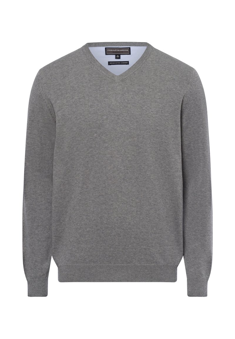 FINSHLEY & HARDING Strickpullover - grau