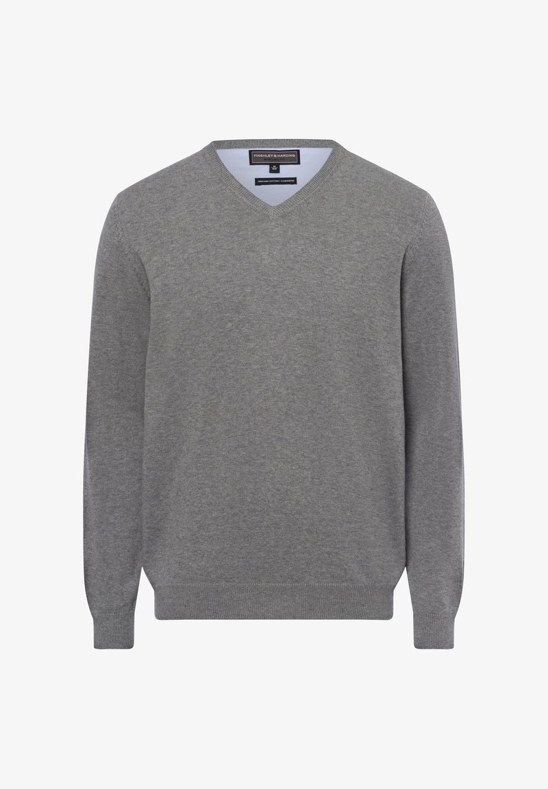 FINSHLEY & HARDING Strickpullover - grau