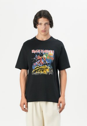 ONSIRON MAIDEN LIFE TEE - Print T-shirt - jet black