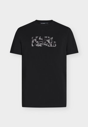 KARL LAGERFELD, - T-shirt z nadrukiem