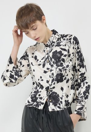 CHEMISE KIMONO EN SATIN À MOTIFS - Hemdbluse - une variante