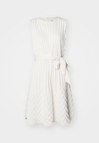 JEWEL NECK FRONT TIE - Koktajl obleka/za zabavo - eggshell