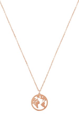 WELTKUGEL GLOBUS - Halskette - rose gold-coloured