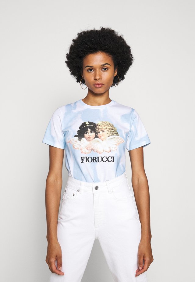 TIE DYE ANGELS TEE - T-shirt con stampa - blue