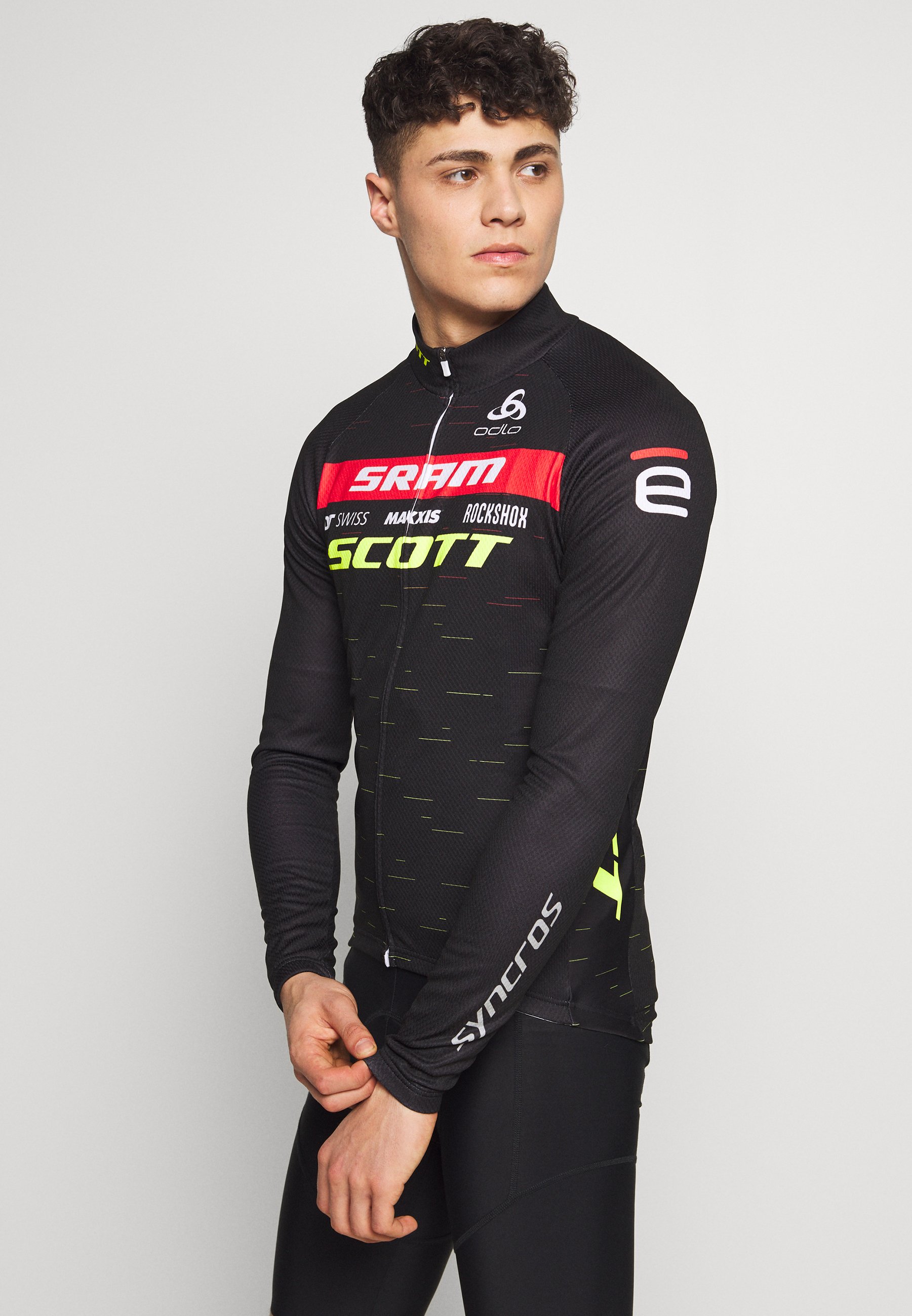 ODLO STAND UP COLLAR FULL ZIP SCOTT SRAM - Sports T-shirt - black -  Zalando.co.uk