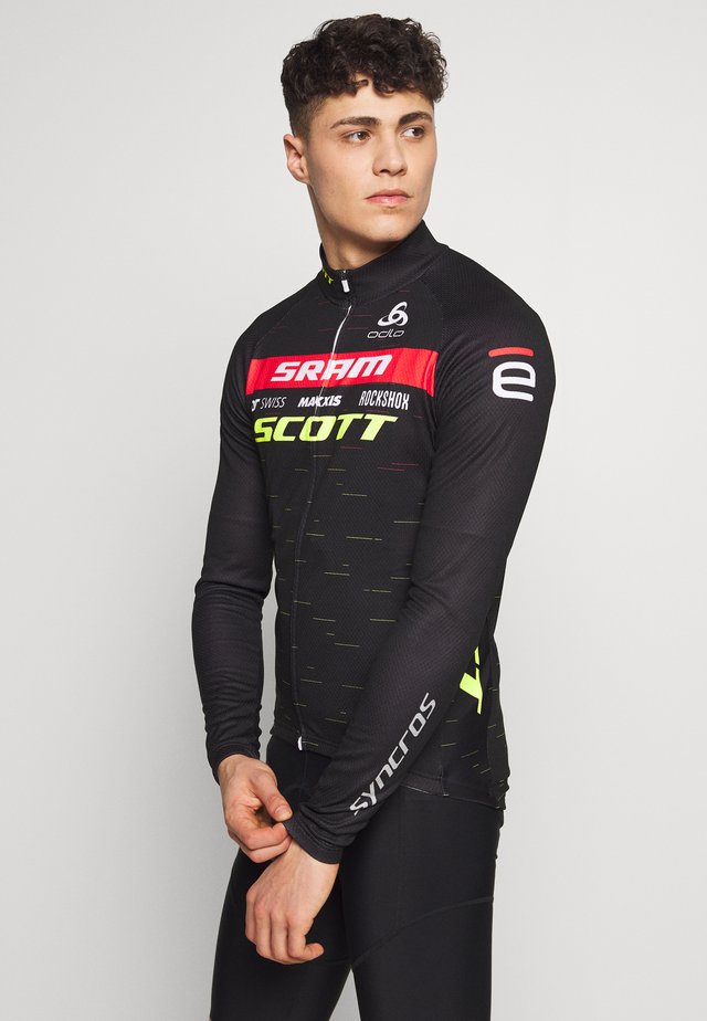 STAND UP COLLAR FULL ZIP SCOTT SRAM - Funktionsshirt - black