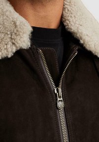 PME Legend GREENVILLE - Usnjena jakna - d brown