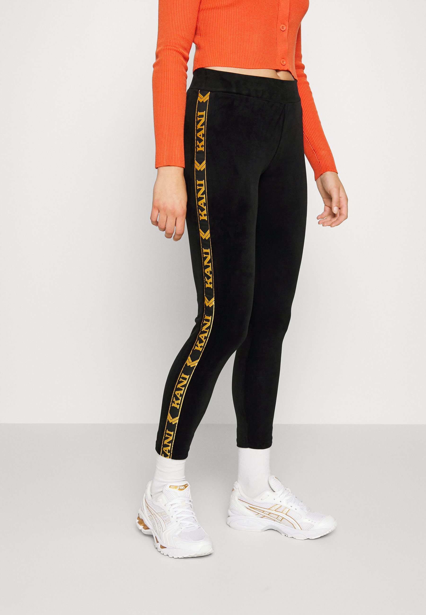 Karl Kani RETRO TAPE - Leggings - black/nero - Zalando.it
