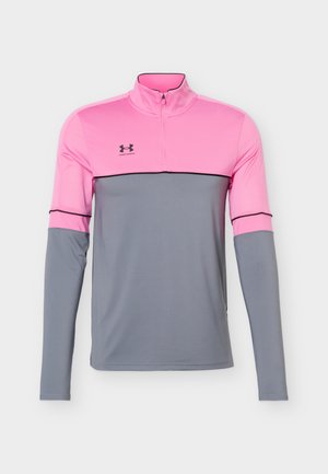 Under Armour, CHALLENGER TRAINING - Pitkähihainen paita - titan gray/pink frenzy/black
