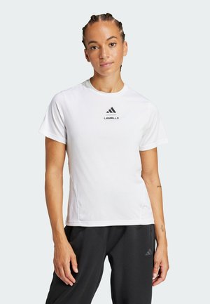 adidas Performance LES MILLS GRAPHIC - Print T-shirt - white