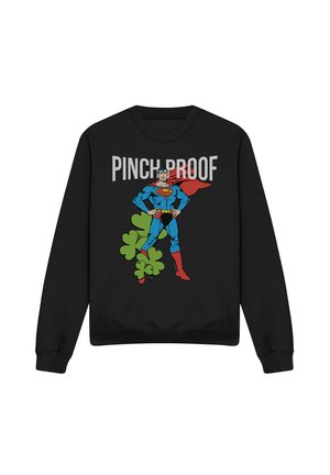 Cotton Soul, SUPERMAN ST. PATRICK'S DAY PINCH PROOF - Sweatshirt - black