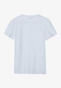 Pier One 3 PACK BASIC MUSCLE FIT T SHIRT - Lihtne T-särk - light blue/white/stone