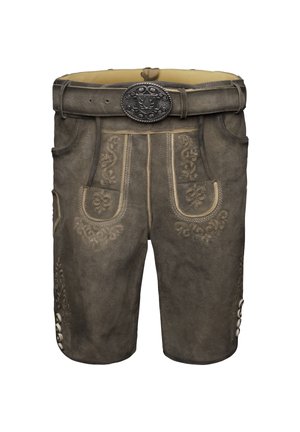 MAILO - Pantaloni di pelle - hellbraun