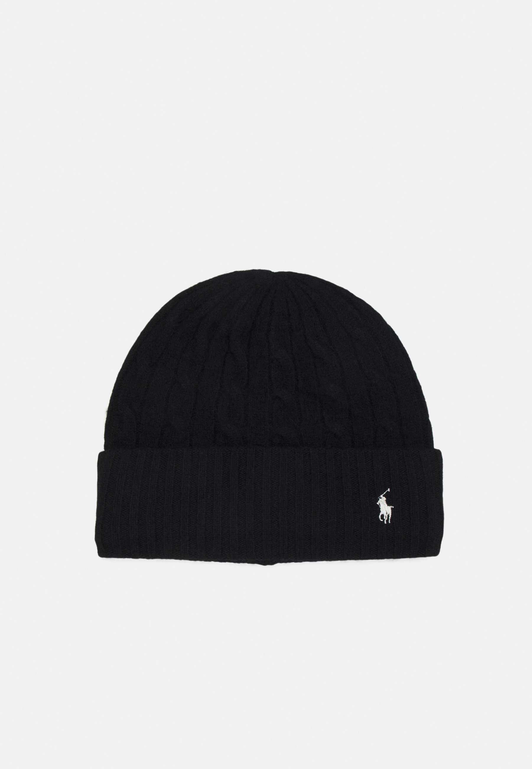 black polo winter hat