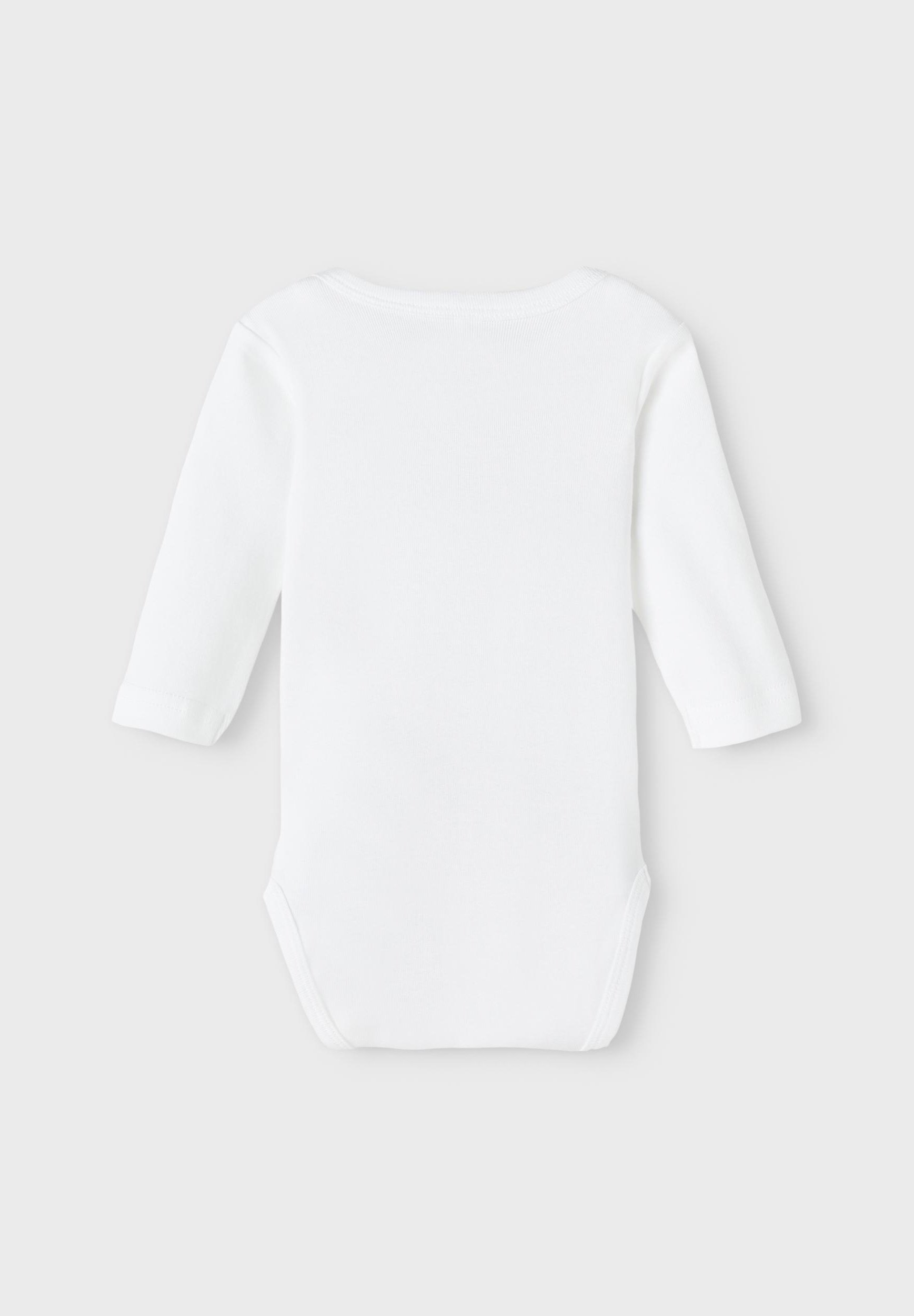 Body Manches Longues Name It Pour Bébé - Lot De 2 - Imprimé Zèbre Arc-en-ciel - Taille élastique - Pour Nouveau-nés Et Nourrissons