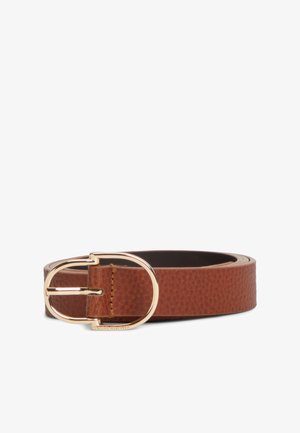 Tommy Hilfiger, DOUBLE LOOP 2.5 PEBBLE - Bælter - winter cognac