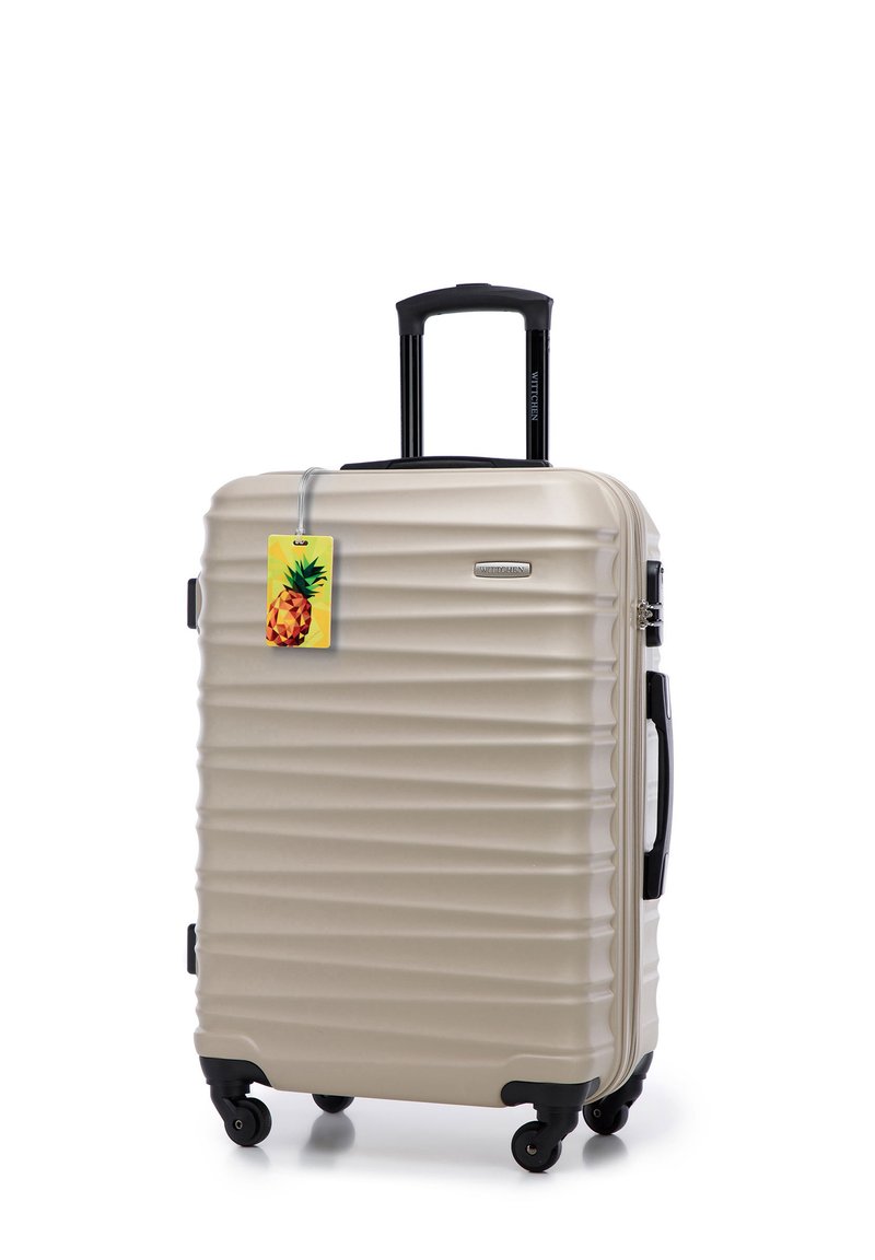 WITTCHEN MEDIUM SUITCASE WITH LUGGAGE TAG FROM ABS - Kufr - beige