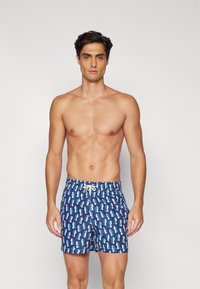 arrels Barcelona - CLASSIC SWIM SHORTS - Swimming shorts - navy papier decoupe x severin millet Thumbnail Image 1