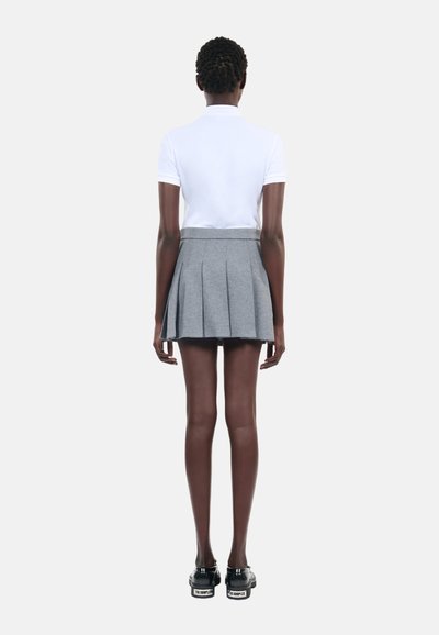 The Kooples COURTE - Pleated skirt - grey melange