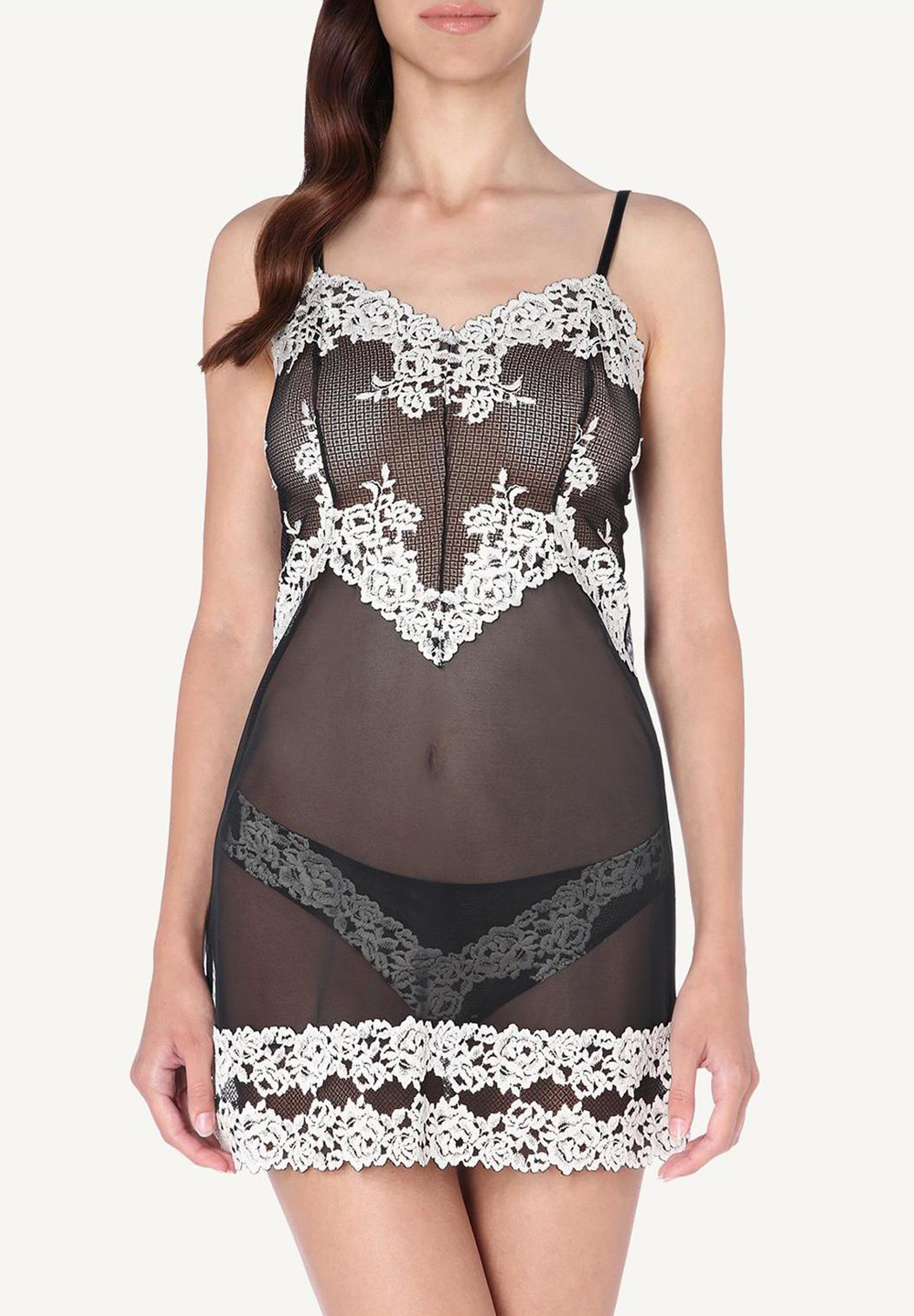 camicia trasparente nera intimissimi