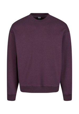 Urban Classics FLUFFY CREWNECK - Collegepaita - plumpurple