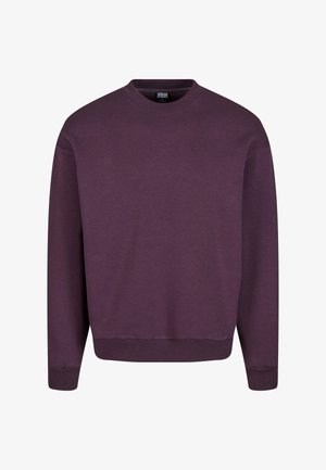 Urban Classics FLUFFY CREWNECK - Sweatshirt - plumpurple