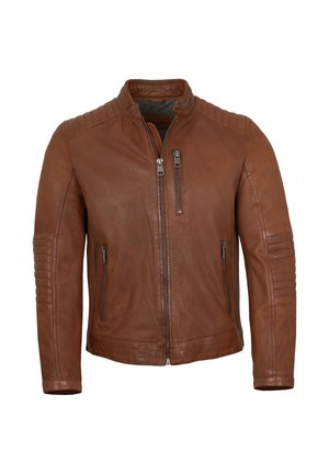 FLORIANO - Lederjacke - teracotta