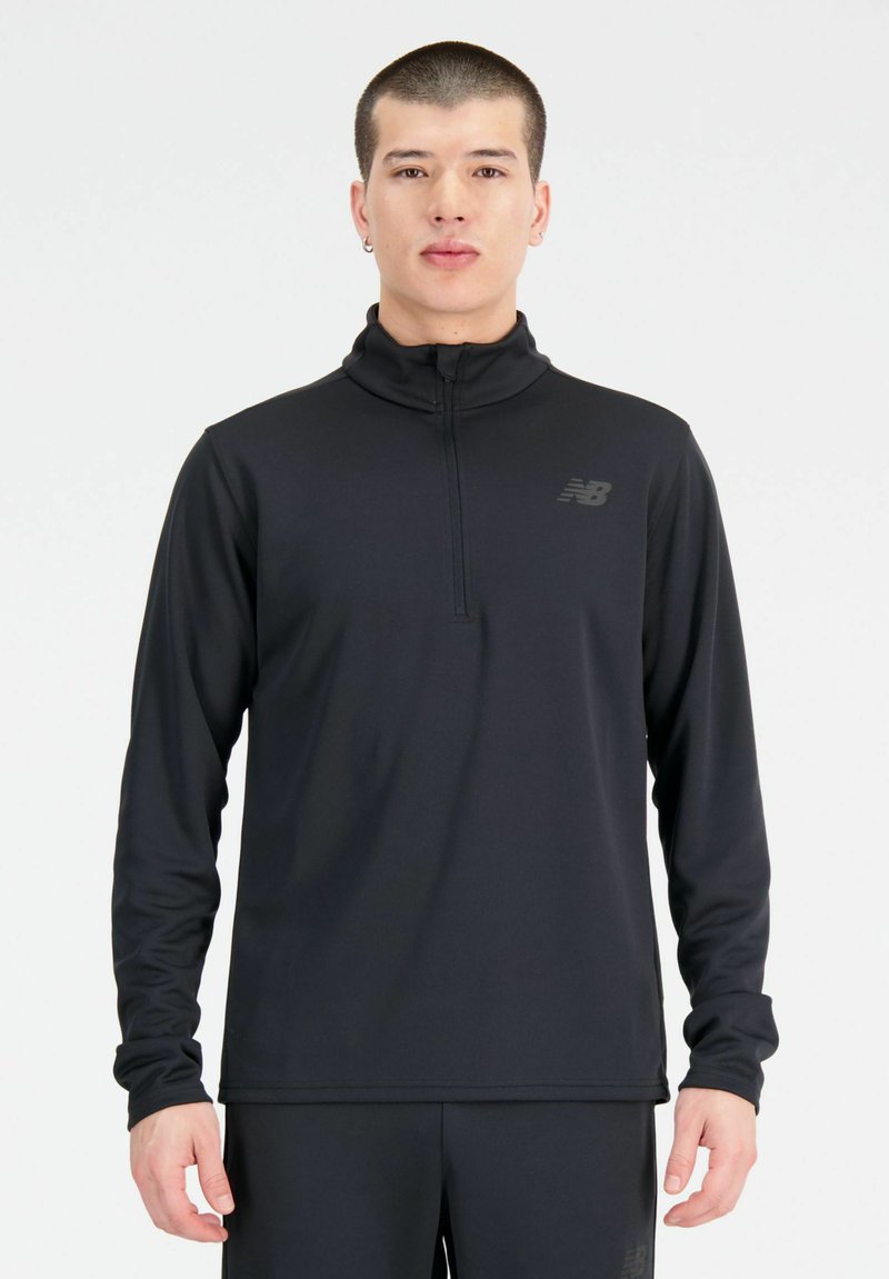 New Balance Longsleeve gemêleerd zwart New Balance Longsleeve gemêleerd zwart