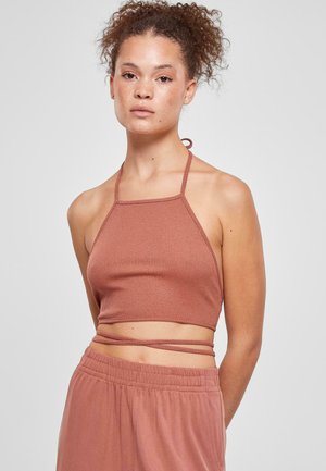 Urban Classics TRAPEZE CROPPED - Linne - terracotta