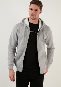 Buratti Felpa con zip - grey melange