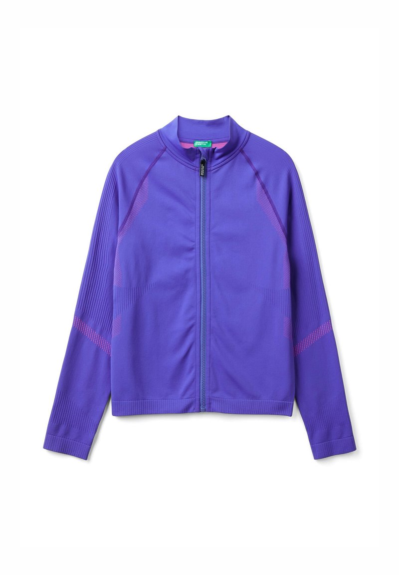 United Colors of Benetton Sweater met rits lila United Colors of Benetton Sweater met rits lila