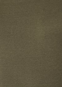 Olive green ribbed fabric with a soft texture, featuring fine vertical lines and a consistent finish throughout the material.