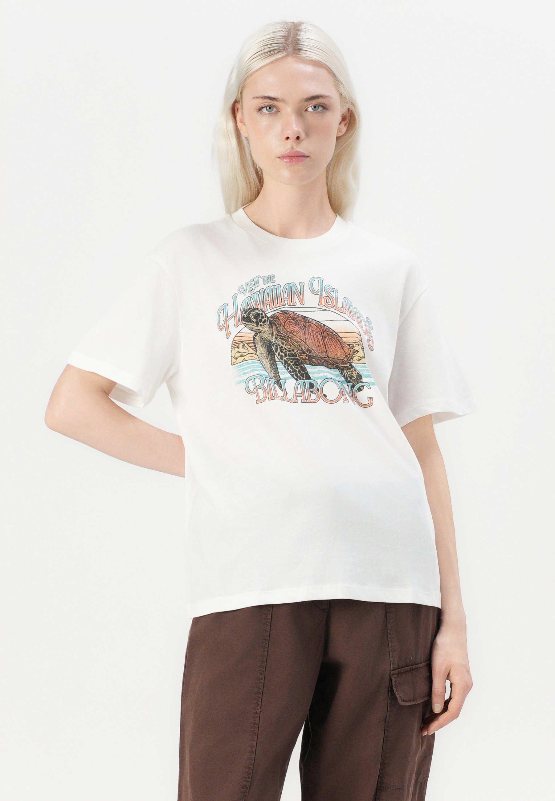 売れ筋商品|||ビラボン Tシャツ レディース トップス ON VACAY - Print T-shirt - salt crystal Billabong ON VACAY - T-shirt con stampa - salt crystal