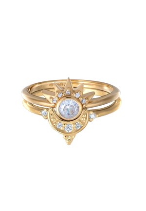 SUN MOON ASTRO SET - Sormus - gold-coloured