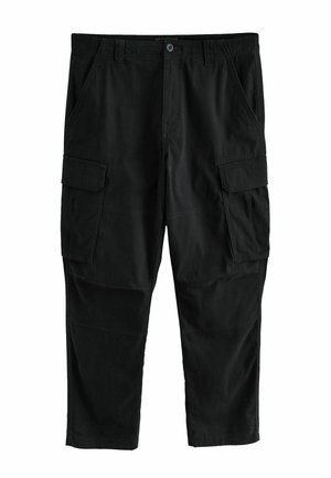 REGULAR TAPERED FIT - Pantaloni cargo - black