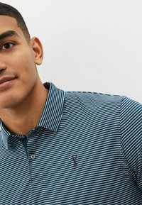 Next THREE PACK - Polo - navy blue stripe burgundy red grey