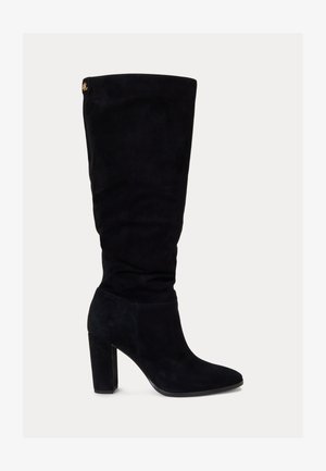 Lauren Ralph Lauren ARTIZAN SUEDE TALL BOOT - Højhælede støvler - black